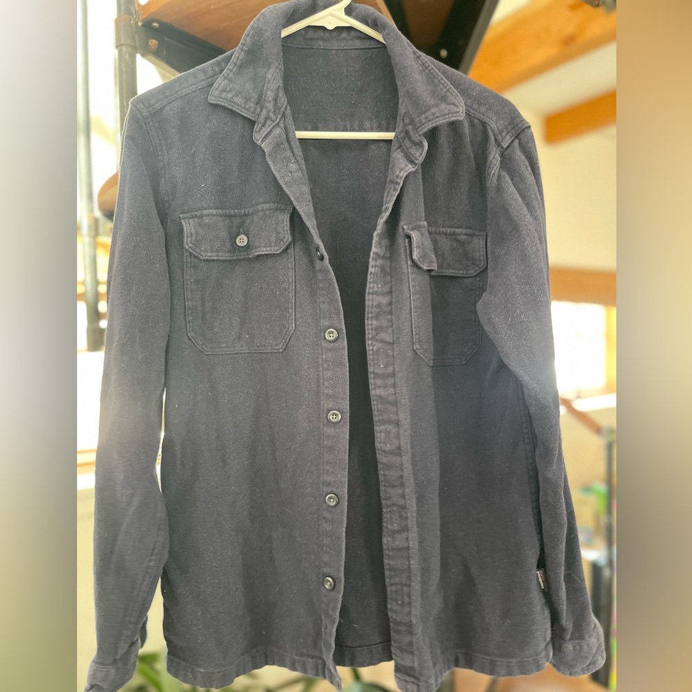 Patagonia navy flannel shirt medium